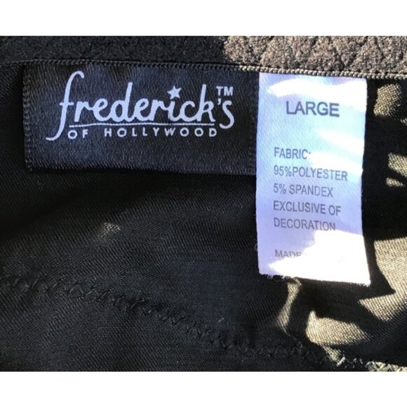 Fredericks Of Hollywood Black Lace-Up Chemise L - Picture 5 of 7